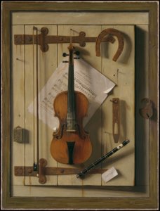 Stilleven — viool en bladmuziek