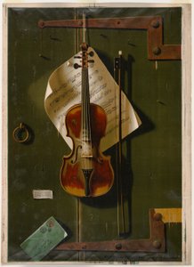 De oude viool door William Michael Harnett