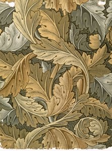 Acanthus behang, ontworpen door William Morris, 1875 door William Morris