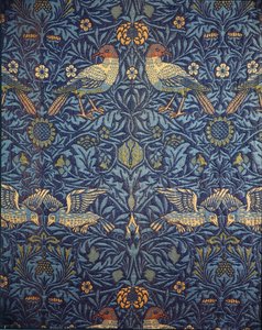 Vogels. Decoratieve stof, 1878