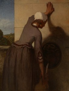 Meisje bij de Fontein door William Morris