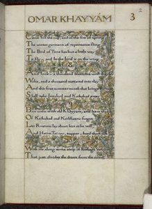 Rubaiyat van Omar Khayyam door William Morris