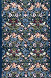 Aardbeienrover. Decoratieve stof, 1883