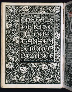 Titelpagina uit Het verhaal van de keizer, 1894 door William Morris