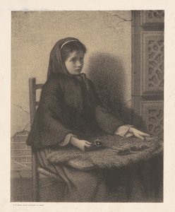 Violet Meisje door William Morris Hunt