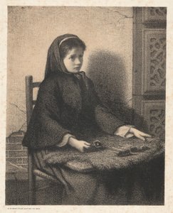 Violet meisje door William Morris Hunt