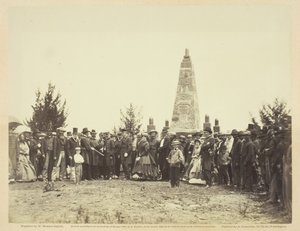 Inwijding van monument op Bull Run slagveld, juni 1865