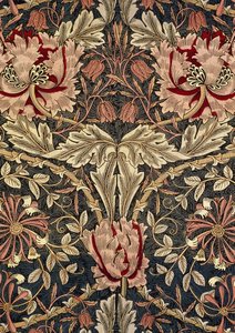 Decoratieve stof, 1876-1890 door William Morris Tapestry Works