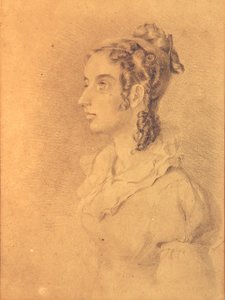 Portret van een dame door William Mulready