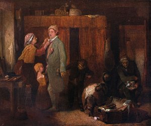 De Huwelijksdag, ca. 1845 1904 door William Mulready
