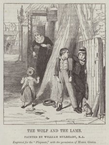 De wolf en het lam door William Mulready