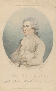 Mr. Kemble, van het Theatre Royal, Drury Lane door William Nelson Gardiner