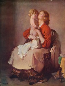 Lady Orpen en kind door William Newenham Montague Orpen