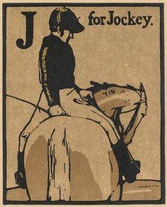 Een Almanak van Twaalf Sporten: J voor Jockey door William Nicholson
