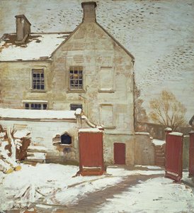 Binnenplaats in de Sneeuw, Sutton Veny
