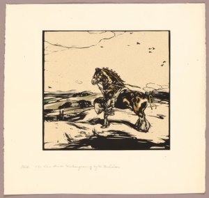Het Shire-paard door William Nicholson