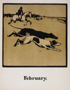 Jagen te paard door William Nicholson