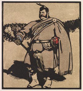 Londense Types: Tamboer-majoor door William Nicholson