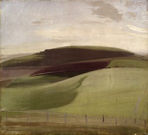 Op de Downs (Wiltshire Landschap) 1924 door William Nicholson