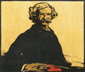 Portret van Mark Twain (tekening)