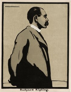 Rudyard Kipling (1865 - 1936), pub. 1899 door William Nicholson