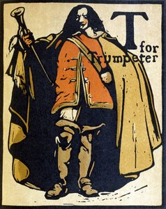 T is voor Trompetter, illustratie uit 
