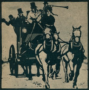 The Four-In-Hand, ca. 1898, 1935 door William Nicholson