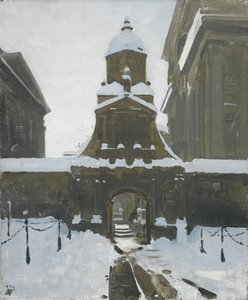 De poort van eer onder sneeuw door William Nicholson