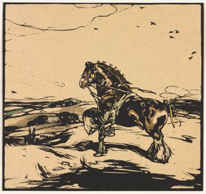 Het Shire-paard door William Nicholson