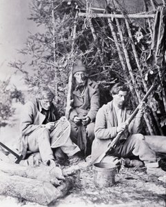 Leven van de Trapper in Canada (foto door Nottman, ca. 1890) door William Notman