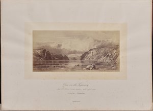 Uitzicht op de Saguenay door William Notman