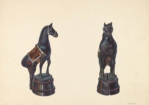 Paard op Vat Bank door William O. Fletcher