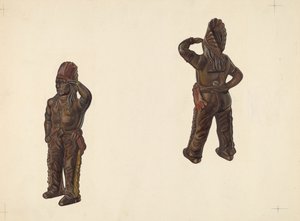 Indianenhoofd Spaarpot, ca. 1938