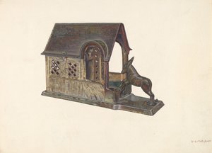 Speelgoedbank, ca. 1940