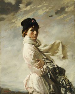 In Dublin Bay: Portret van de Vrouw van de Kunstenaar, 1909 door William Orpen