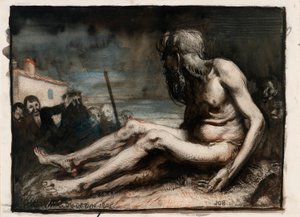 Job op de mesthoop door William Orpen