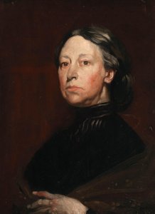 Portret van Augusta Gregory (1852-1932), toneelschrijfster en folkloriste door William Orpen