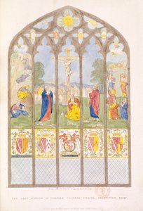 Het oostelijke raam van Norfolk College Chapel, Greenwich, Londen