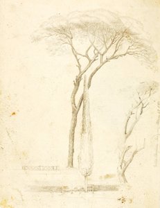 (Studies - Villa Borghese, 2 figuren, enz.)