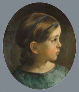Dochter van William Page Waarschijnlijk Mary Page, ca. 1840 door William Page