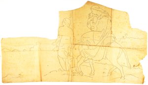 Vlucht naar Egypte (figuurstudie)