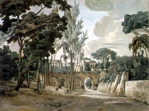 Oude aquaducten bij de Capodichino, Napels, 1780-1782 door William Pars