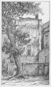 Miltons huis in Petty France, c1897 door William Patten