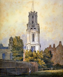 Kerk van St George in the East, Stepney, Londen, c1815 door William Pearson