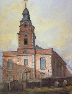 Kerk van St John-at-Wapping, Londen, ca. 1815 door William Pearson