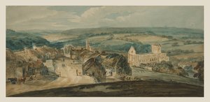 Jedburgh vanaf een Hoogte door William Pearson
