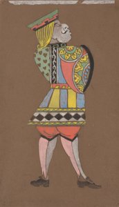Hartenboer (kostuumontwerp voor Alice-in-Wonderland) door William Penhallow Henderson