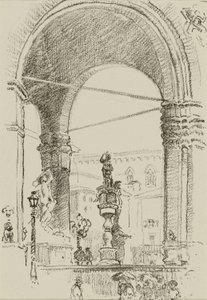 Loggia van Lanzi door William Penhallow Henderson