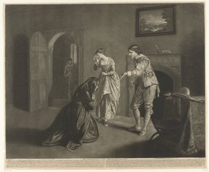 Berisping van de moeder door William Pether