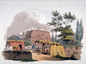 Baksteenoven nabij Sloane Street, Chelsea, Londen, 1812 door William Pickett